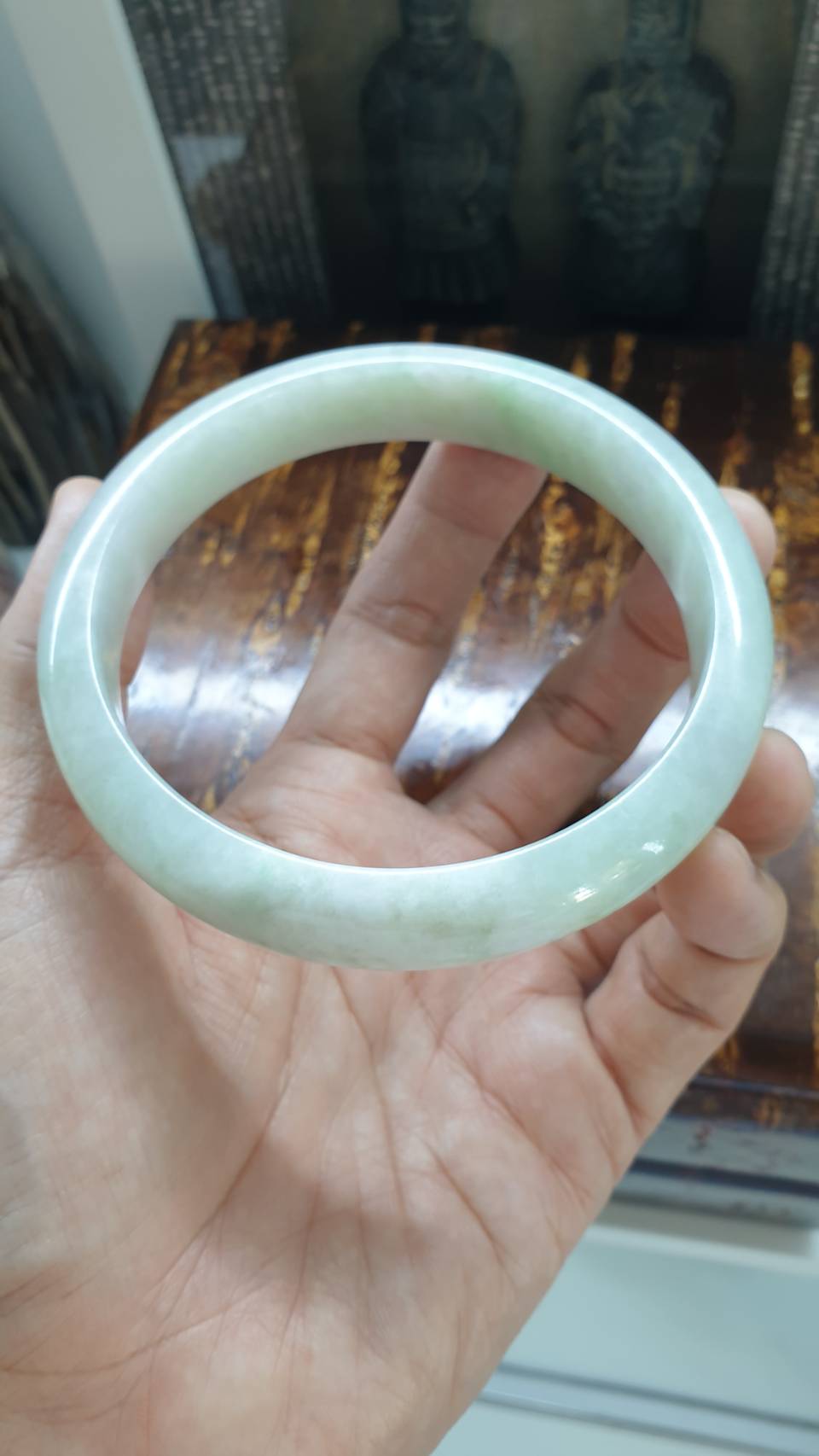 Plus Size Jade Bangle Size 78-80 Authentic Type A Jadeite