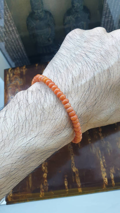 Jade Stack Bracelets, 17 cm (Set of 6 Multicolor Bracelets) | Type A Jadeite Abacus Beads | His or Hers Wealth Magnet Wristcandies