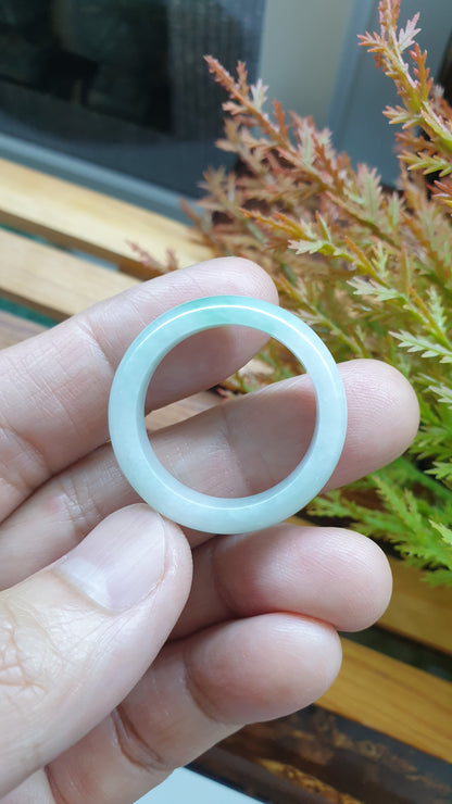 Plus Size Natural Jade Rings 15US Fei Cui Type A Myanmar Jadeite