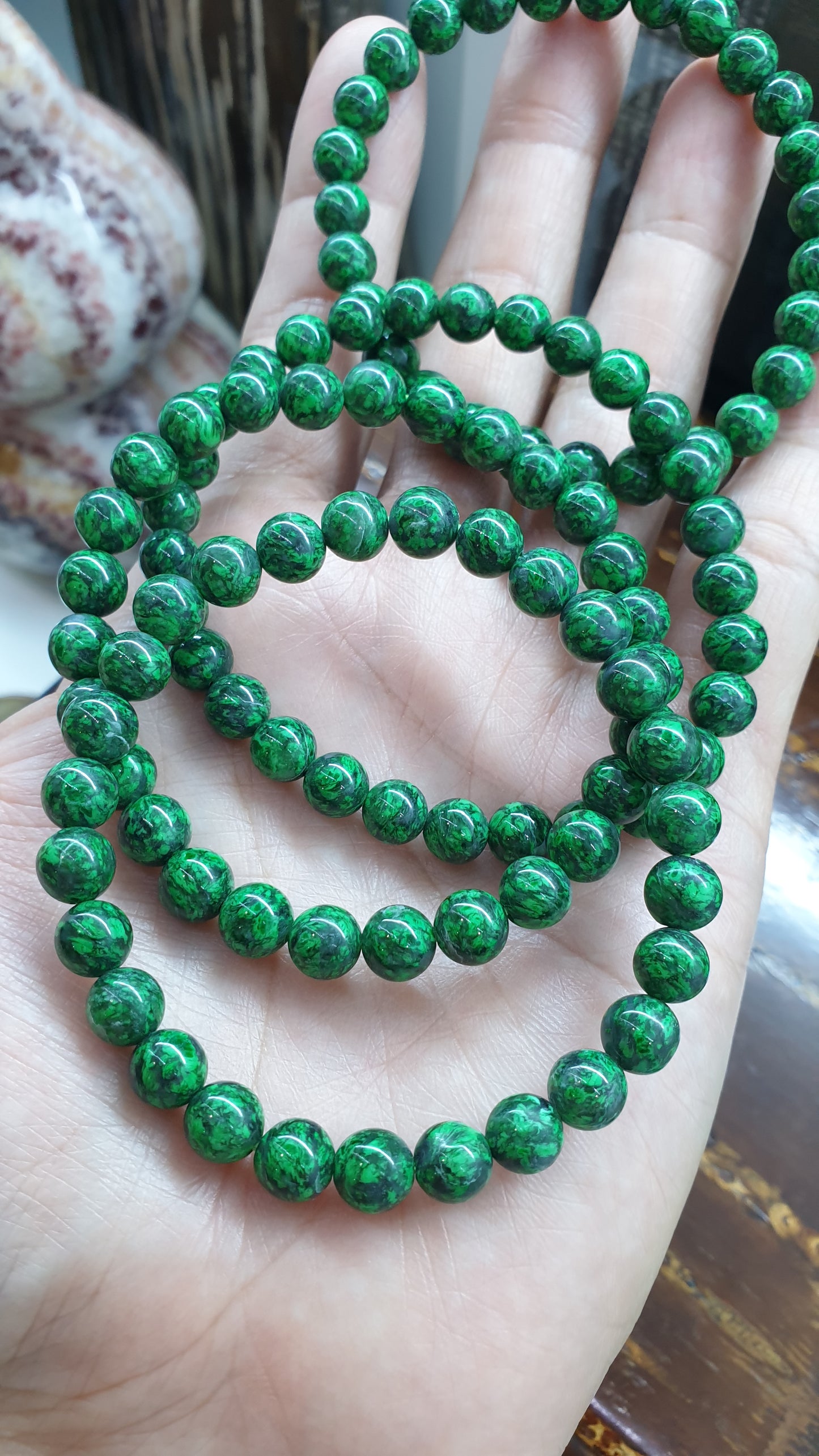 Mawsitsit Beads Bracelet (17 cm) | Rare Natural Stone Beads | Collector's Material