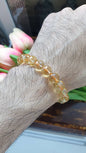 Citrine Bracelets (17 cm) (Selections) | Natural Stone Beads | Wealth Magnet Charm