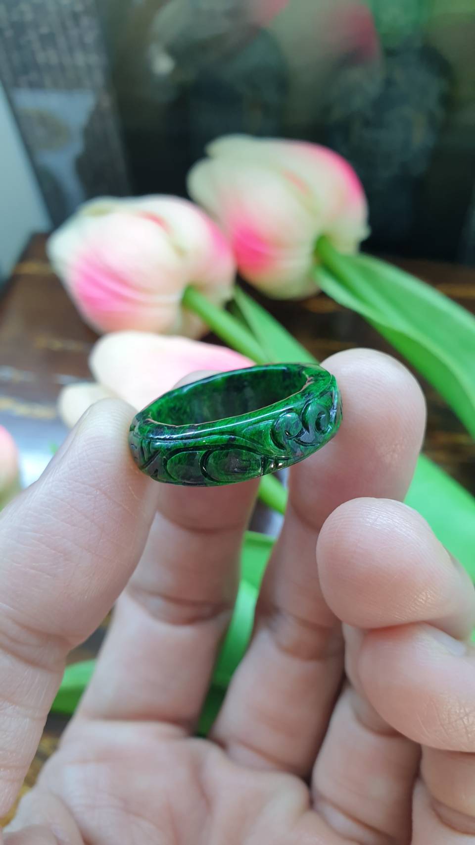 Mawsitsit Ru Yi Rings, Selections (5.75 & 8.5 US) | Type A - Natural Mawsitsit Stone | His or Hers Jewelry