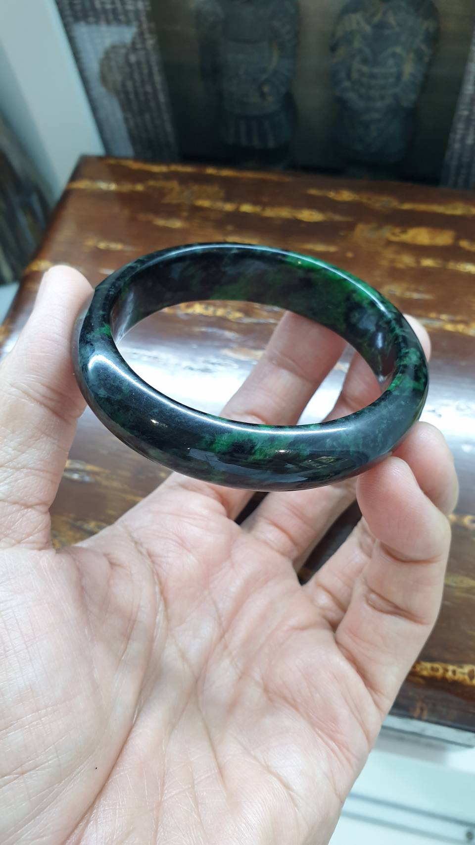 Emerald Green Jade Bangle (Size 56 & 60) | Authentic Type A Jadeite