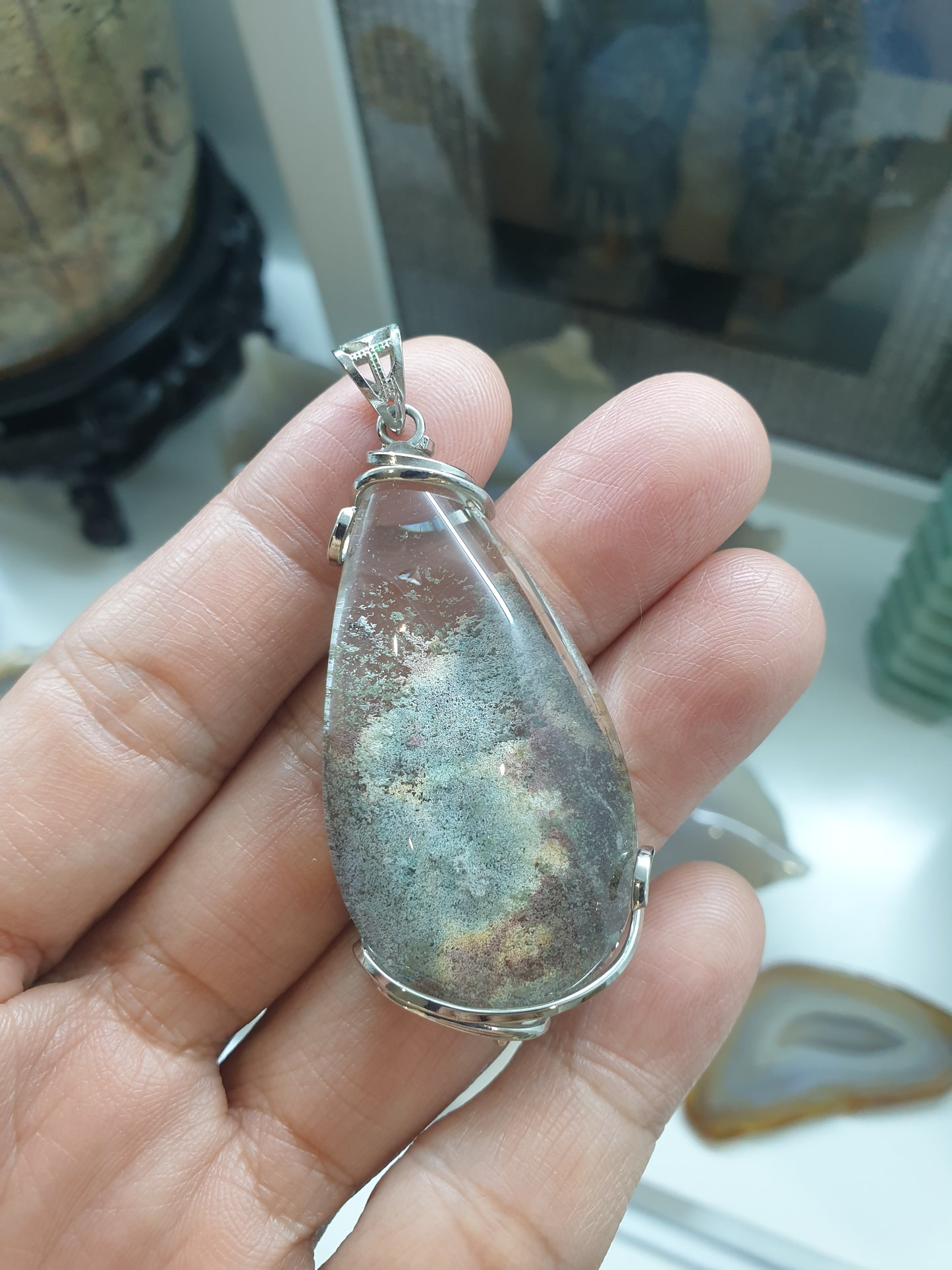 Garden Quartz Pendant | Natural Quartz | Authentic Sterling Silver