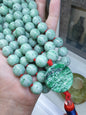 108 Beads Premium Jade Japa Mala | Type A Natural Jadeite | Handcrafted Meditation Beads