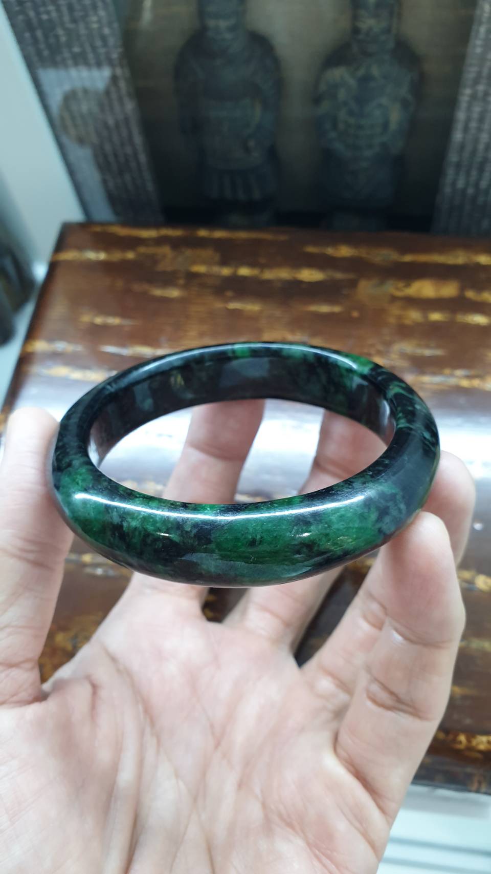 Emerald Green Jade Bangle (Size 56 & 60) | Authentic Type A Jadeite