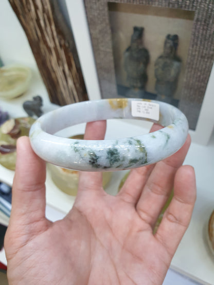Plus Size Hok Lok Siew Jade Bangle Type A Jadeite Size 82-83