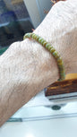 Jade Abacus Beads Bracelets 17cm Myanmar Jadeite Wealth Magnet Wristbands