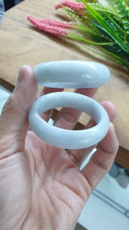 Kiddie Size Lavender Jade Bangle S43 Type A Myanmar Natural Jadeite