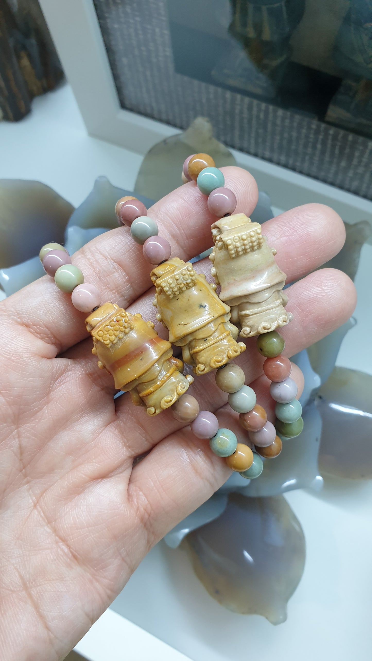 Alashan Jasper Ru Yi Empress Bracelet – Rich Earthy Tones| Luxury Lucky Charm Wrist Candy