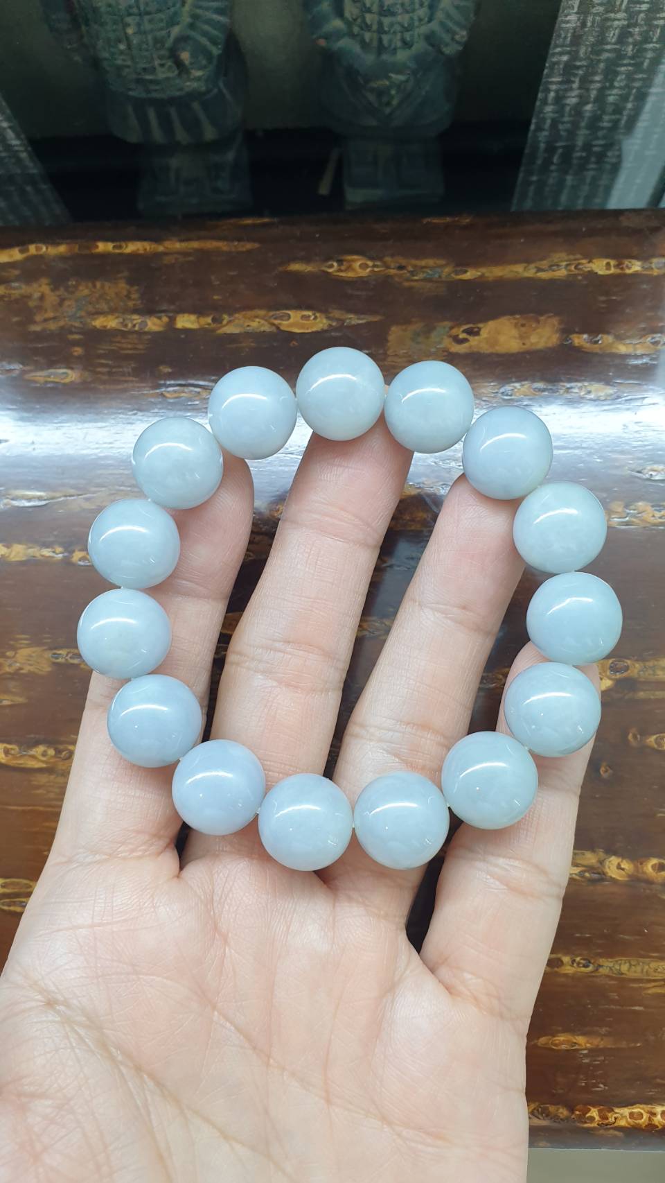 Lavender Jade Bracelet, 17 cm (Selectìons) | Type A Natural Jadeite Beads