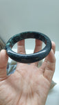 Black Mawsitsit Stone Bangle (Two-toned)(S 64.5) | Type A - Natural Mawsitsit | Rare Collector's Pieces