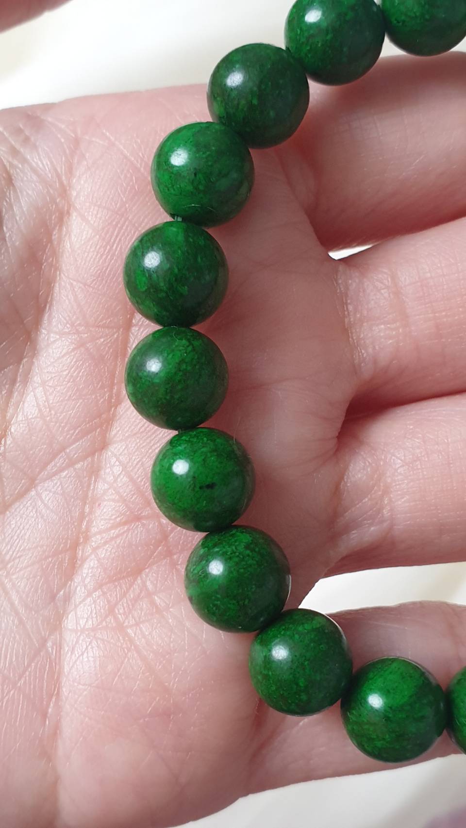 Mawsitsit Fei Cui Vintage Beads Bracelets 17cm Myanmar Natural Stone