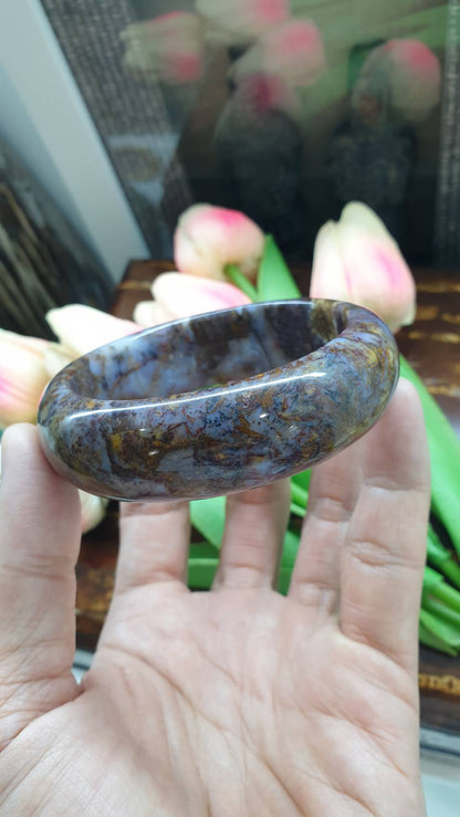 Pietersite Bangle (Size 58) | Natural Stone Bracelet