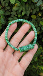 Green Jade Ru Yi Cylinder Bracelet 17cm Fei Cui Type A Jadeite Abacus Beads and Charm