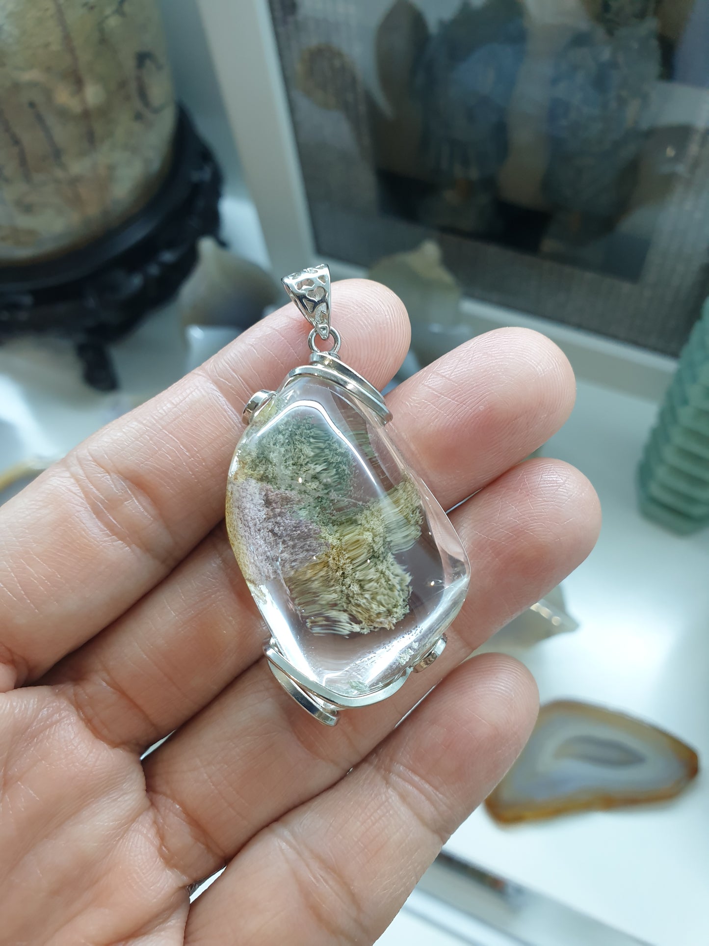 Garden Quartz Pendant | Natural Quartz | Authentic Sterling Silver