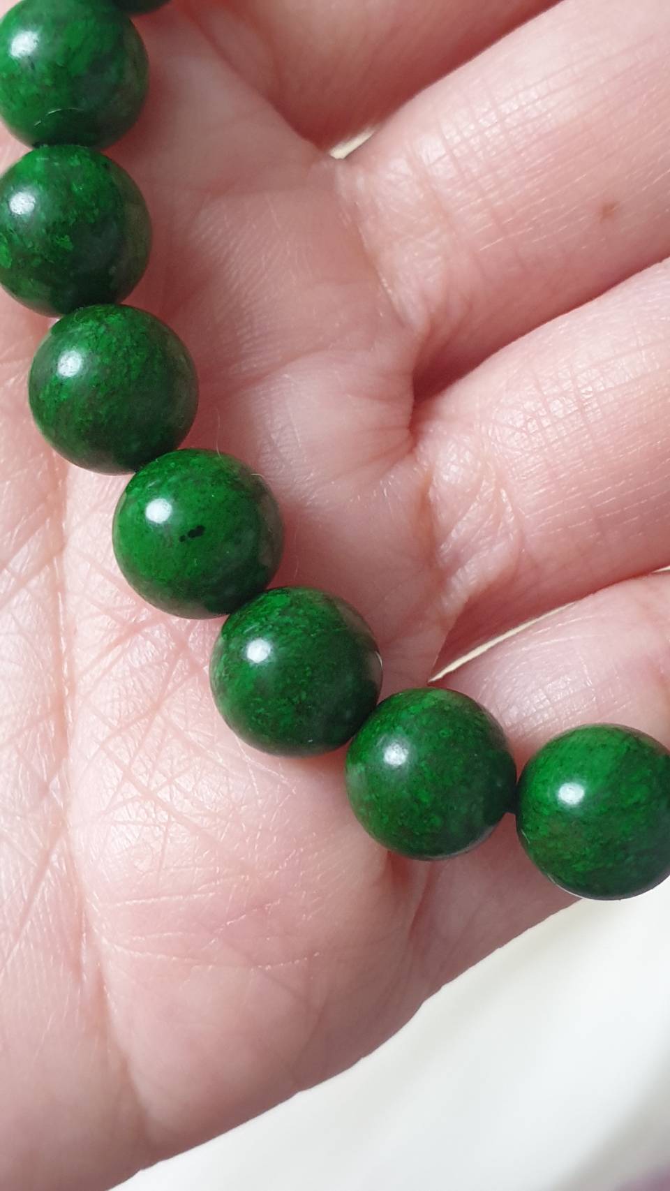 Mawsitsit Fei Cui Vintage Beads Bracelets 17cm Myanmar Natural Stone