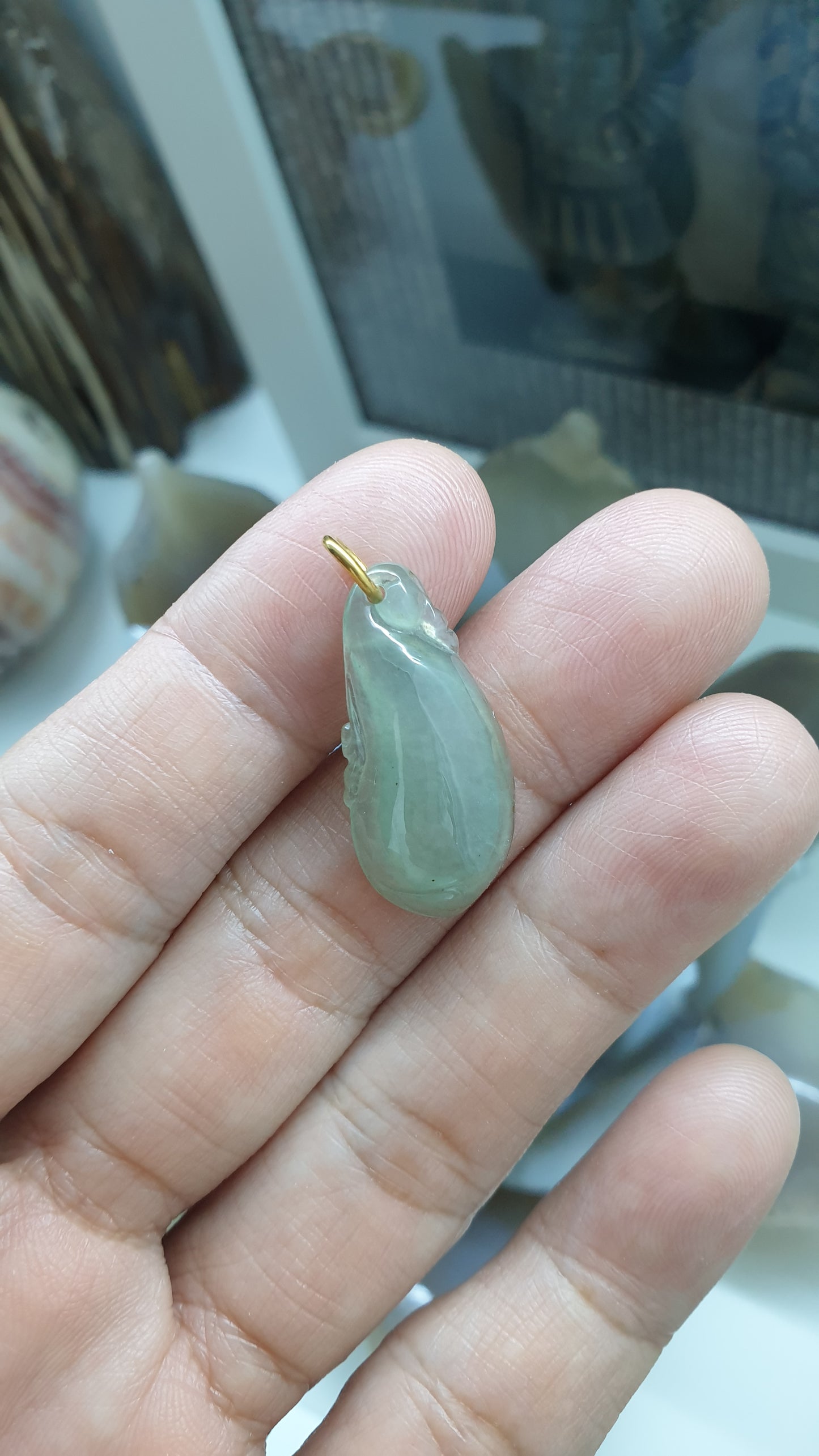 Jade Lucky Charm Pendants (Selection) | Solid Gold Loop Bails | Fei Cui Type A Jadeite