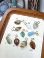Jade Peach Wu Lou Pendant Solid 18K Gold Lobster Clasp Natural Jadeite