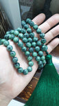 108 Jade Beads Japa Mala: Monk Meditation Beads | Type A Natural Jadeite