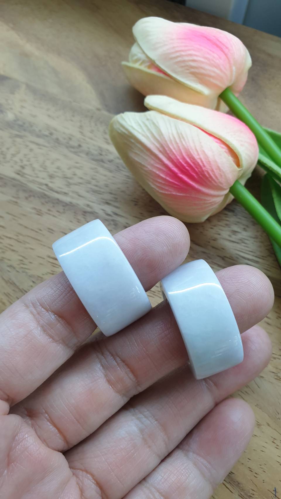Lavender Jade Archers Ring 11US  Fei Cui Type A Natural Myanmar Jadeite