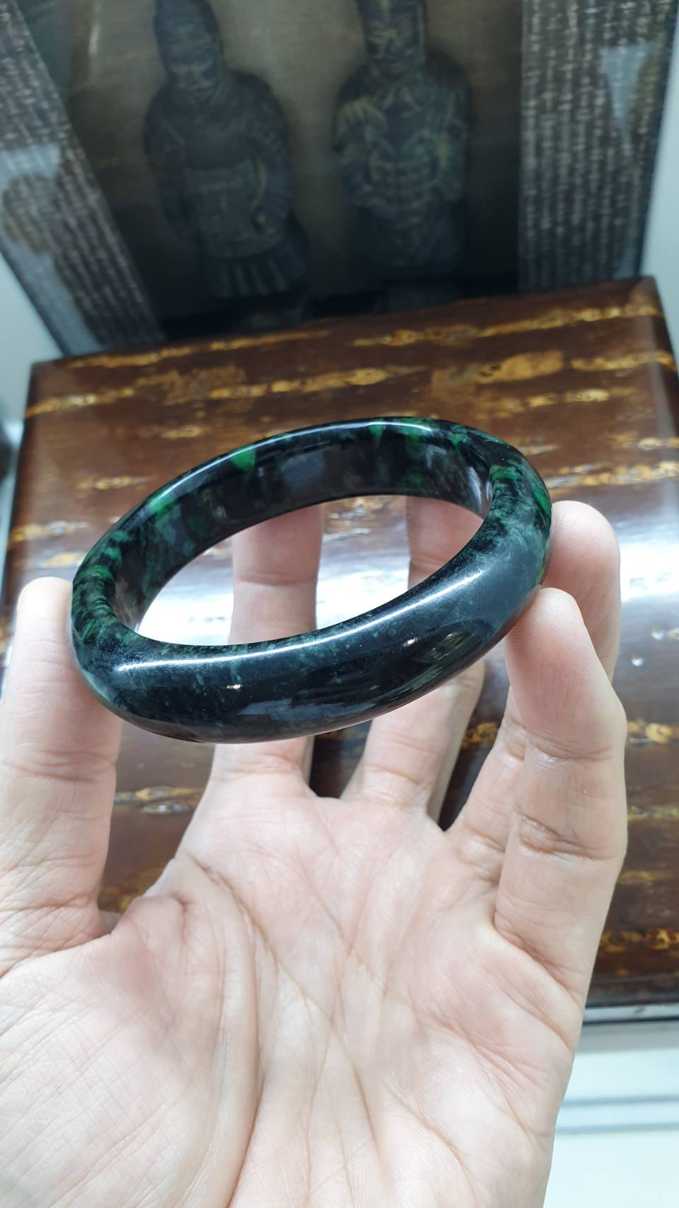 Emerald Green Jade Bangle (Size 56 & 60) | Authentic Type A Jadeite