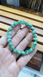 Type A Jadeite Beads Bracelets 17cm - Fei Cui Natural Myanmar Jade