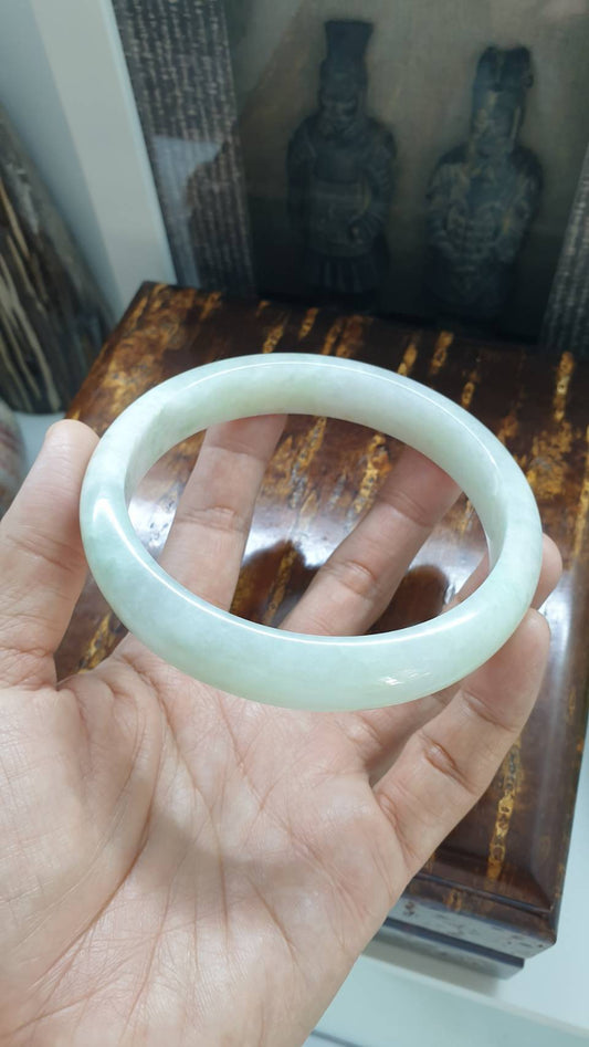 Plus Size Jade Bangle (Size 78 - 80) | Authentic Type A Jadeite | His or Hers Wrist Accessory