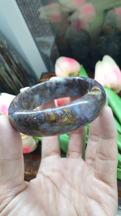 Pietersite Bangle (Size 58) | Natural Stone Bracelet