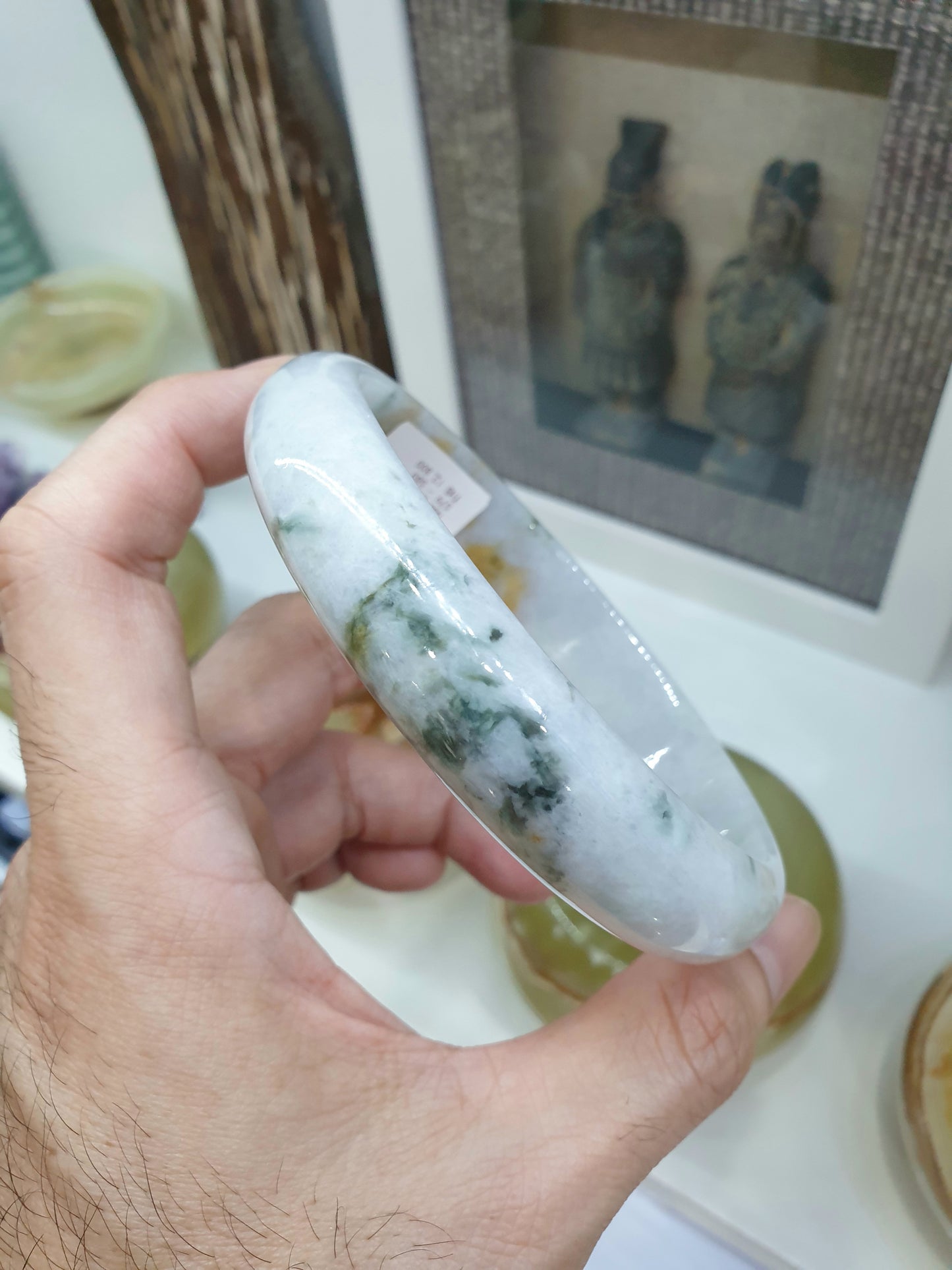 Plus Size Hok Lok Siew Jade Bangle Type A Jadeite Size 82-83