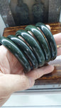Green Jade Vintage Bangles Size 59-62 Type A Natural Jadeite