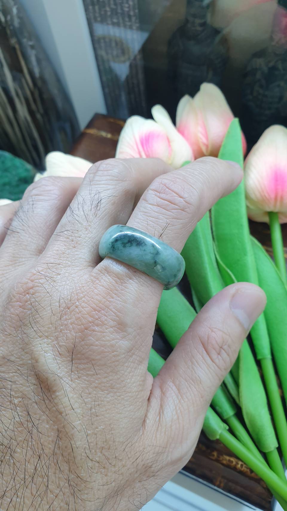 Jade Domed Rings, Selections (13 US) | Authentic - Type A Jadeite