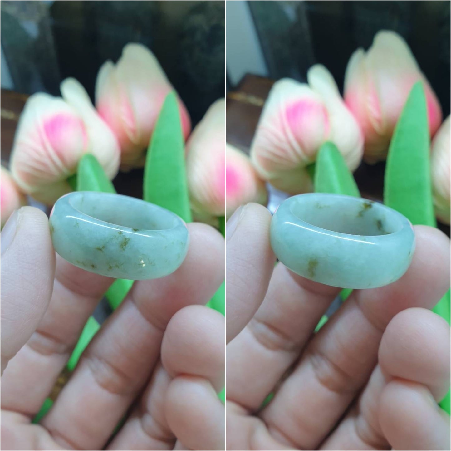 Jade Domed Rings, Selections (13 US) | Authentic - Type A Jadeite