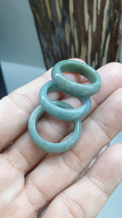 Blue Jade Ring (8.25 US) | Authentic - Type A Jadeite | His or Hers Gift Item 🎁