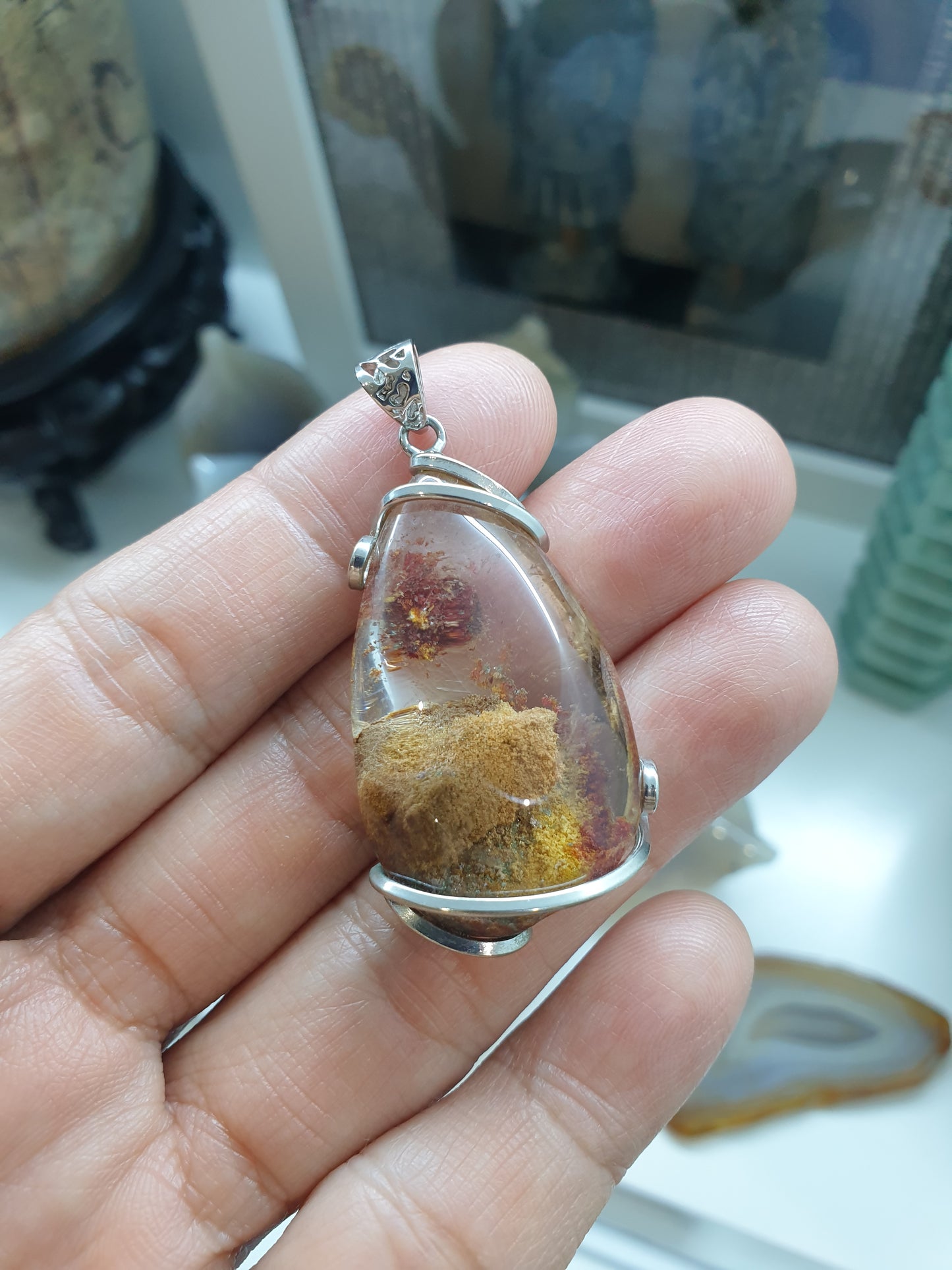Garden Quartz Pendant | Natural Quartz | Authentic Sterling Silver