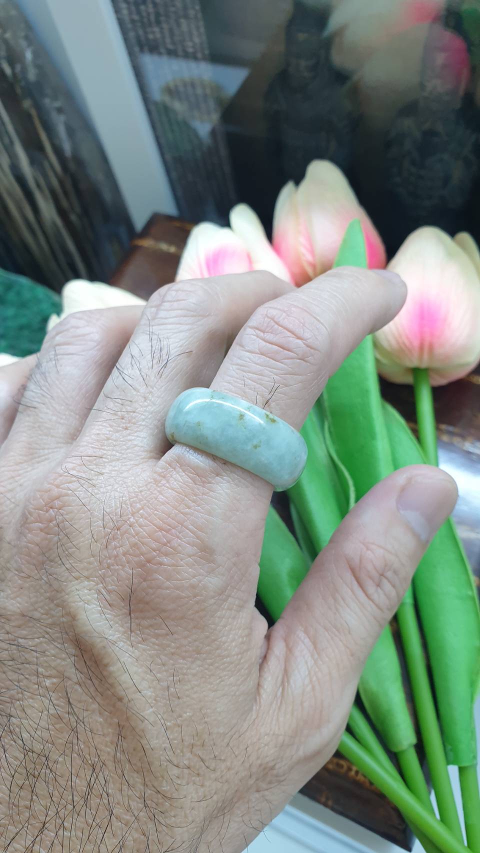 Jade Domed Rings, Selections (13 US) | Authentic - Type A Jadeite