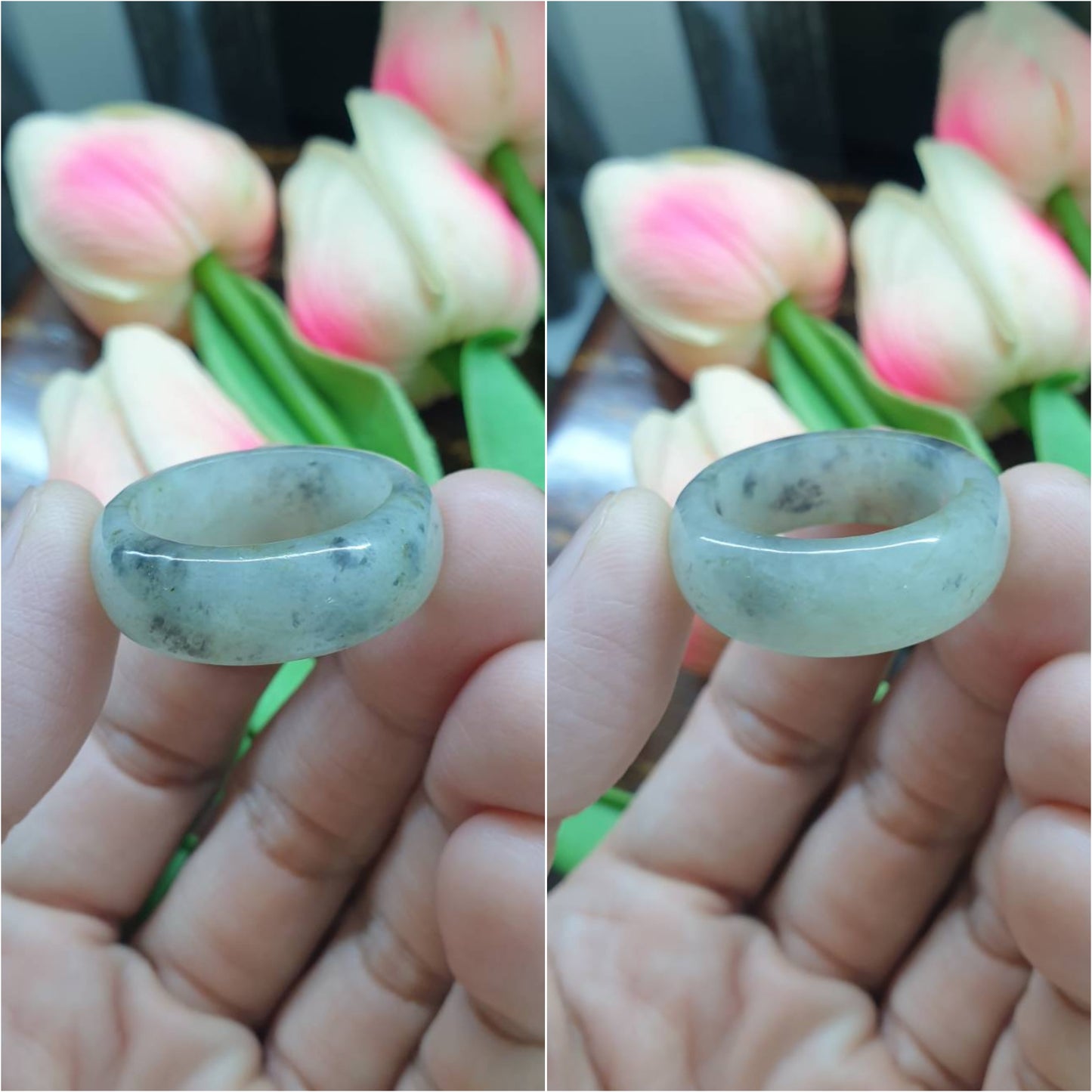 Jade Domed Rings, Selections (12.5 US) | Authentic - Type A Jadeite