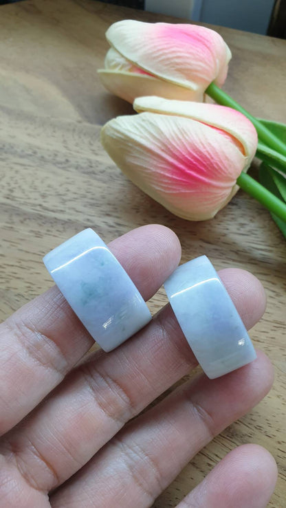 Lavender Jade Archers Ring 11US  Fei Cui Type A Natural Myanmar Jadeite